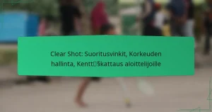 Clear Shot: Suoritusvinkit, Korkeuden hallinta, Kenttäkattaus aloittelijoille