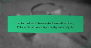 Laukausvalinta: Oikean laukauksen valitseminen, Pelin konteksti, Vastustajan analyysi aloittelijoille
