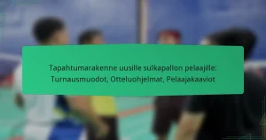 Tapahtumarakenne uusille sulkapallon pelaajille: Turnausmuodot, Otteluohjelmat, Pelaajakaaviot