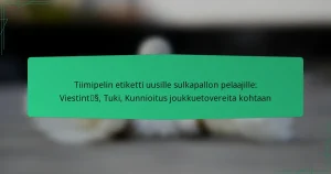Tiimipelin etiketti uusille sulkapallon pelaajille: Viestintä, Tuki, Kunnioitus joukkuetovereita kohtaan