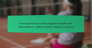 Vamma-protokolla uusille sulkapallon pelaajille: Pelin keskeyttäminen, Lääkärin aikalisät, Pelaajan turvallisuus
